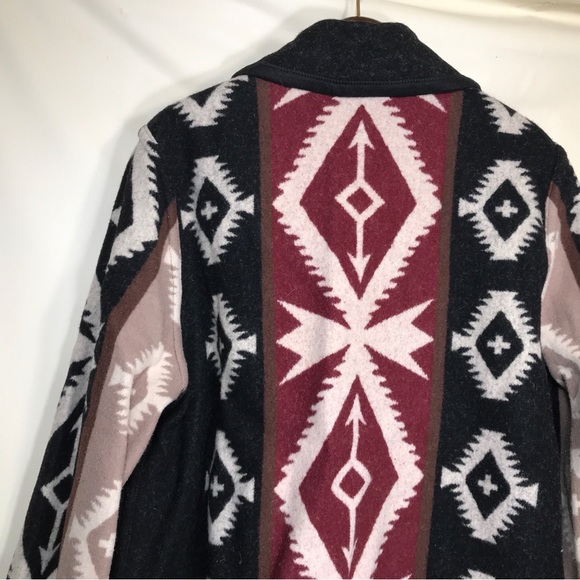 Native Jackets Womens Coat Large Sante Fe Southwestern Zuni Pueblo Wool Blend - Picture 8 of 8